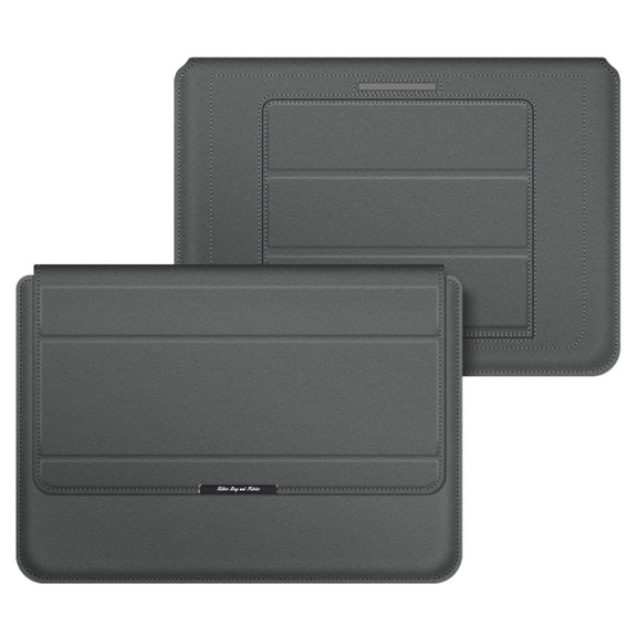 4 in 1 Universal Laptop Holder PU Water-resistant Protection Wrist Laptop Bag, Size:11/12inch(Grey)