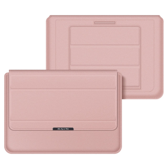 4 in 1 Universal Laptop Holder PU Water-resistant Protection Wrist Laptop Bag, Size:11/12inch(Rose gold)