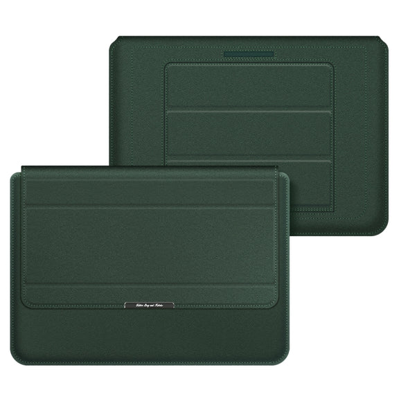 4 in 1 Universal Laptop Holder PU Water-resistant Protection Wrist Laptop Bag, Size:11/12inch(Green)