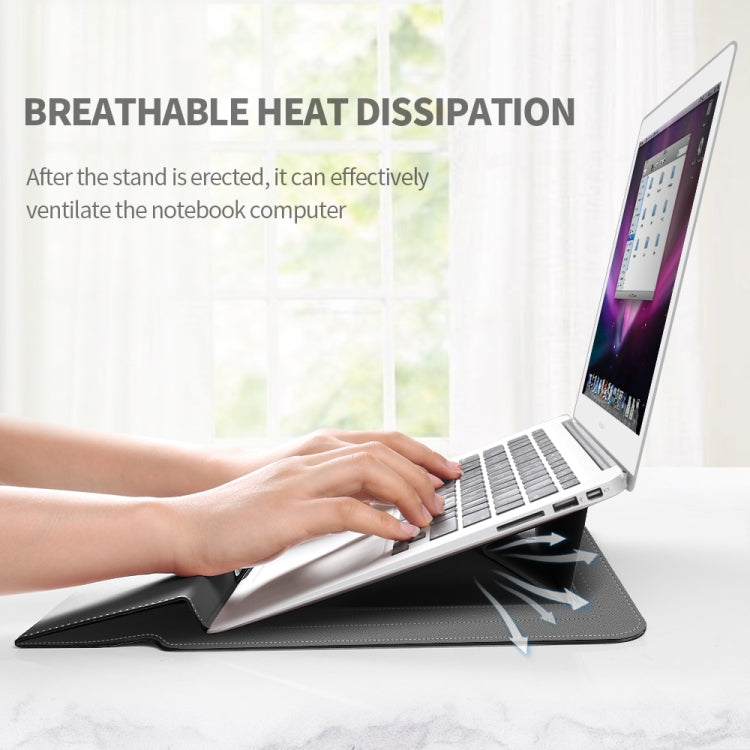 4 in 1 Universal Laptop Holder PU Water-resistant Protection Wrist Laptop Bag, Size:11/12inch(Red)