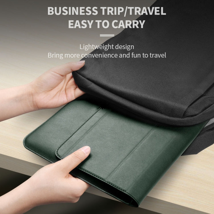 4 in 1 Universal Laptop Holder PU Water-resistant Protection Wrist Laptop Bag, Size:15/16inch(Black)