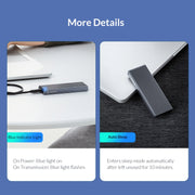 ORICO M2PAC3-G20 USB3.2 20Gbps M.2 NVMe SSD Enclosure