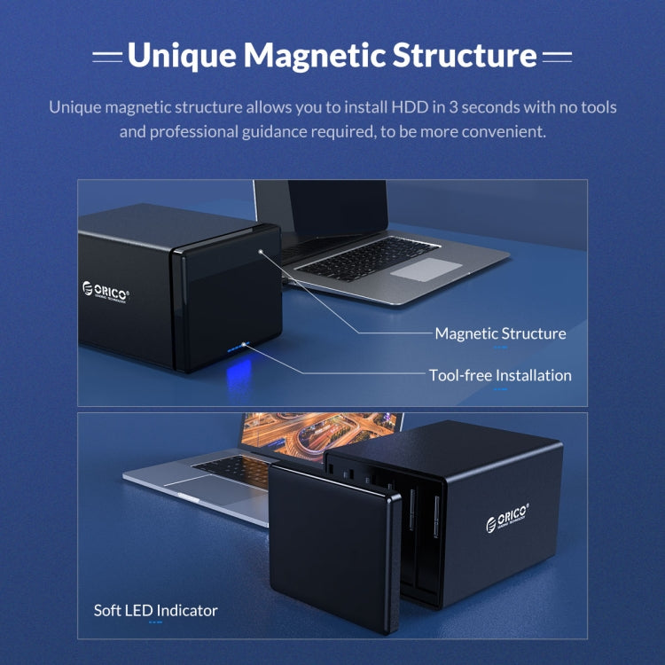 ORICO NS200U3 3.5 inch 2 Bay USB3.0 Hard Drive Enclosure - free shipping - PMC Jewellery - Order now!