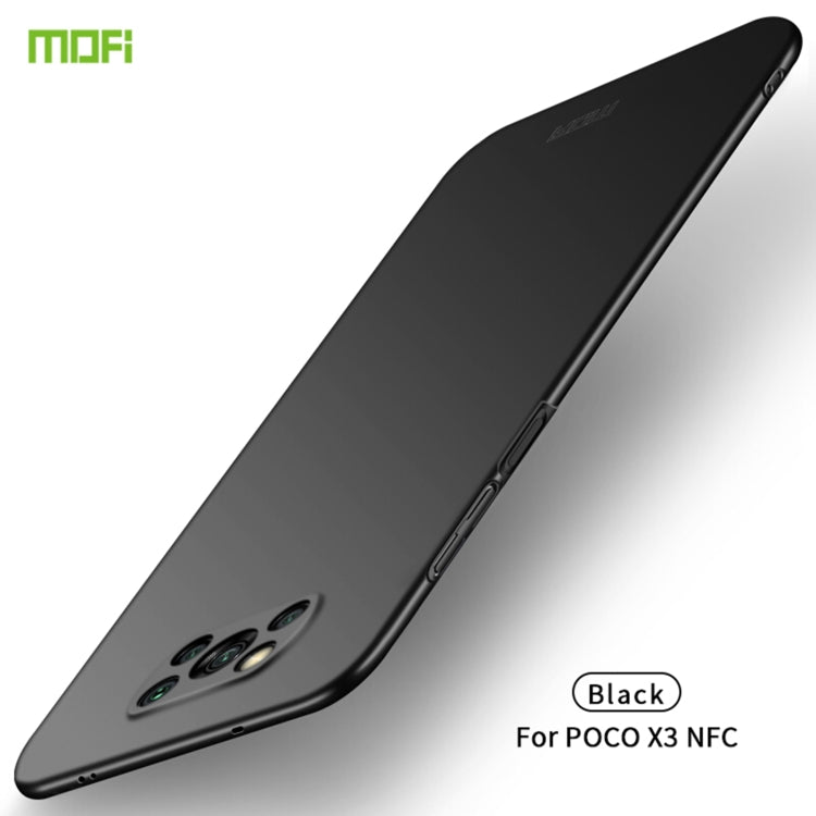 For Xiaomi POCO X3/X3 NFC MOFI Frosted PC Ultra-thin Hard Case(Black) - Xiaomi Cases by MOFI | Online Shopping South Africa | PMC TechLife | Buy Now Pay Later Mobicred