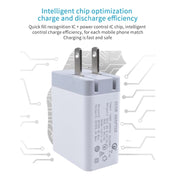 SDC-30W 2 in 1 USB to 8 Pin Data Cable + 30W QC 3.0 USB + 2.4A Dual USB 2.0 Ports Mobile Phone Tablet PC Universal Quick Charger Travel Charger Set,  US Plug
