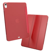 For iPad Air 11 2024 / Air 2022 10.9 Three-folding Surface Leather Matte TPU Bottom Smart Tablet Case(Grey)