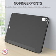 For iPad Air 2024 / Air 2022 10.9 Multi-folding Matte Surface Leather Smart Tablet Case(Gold)