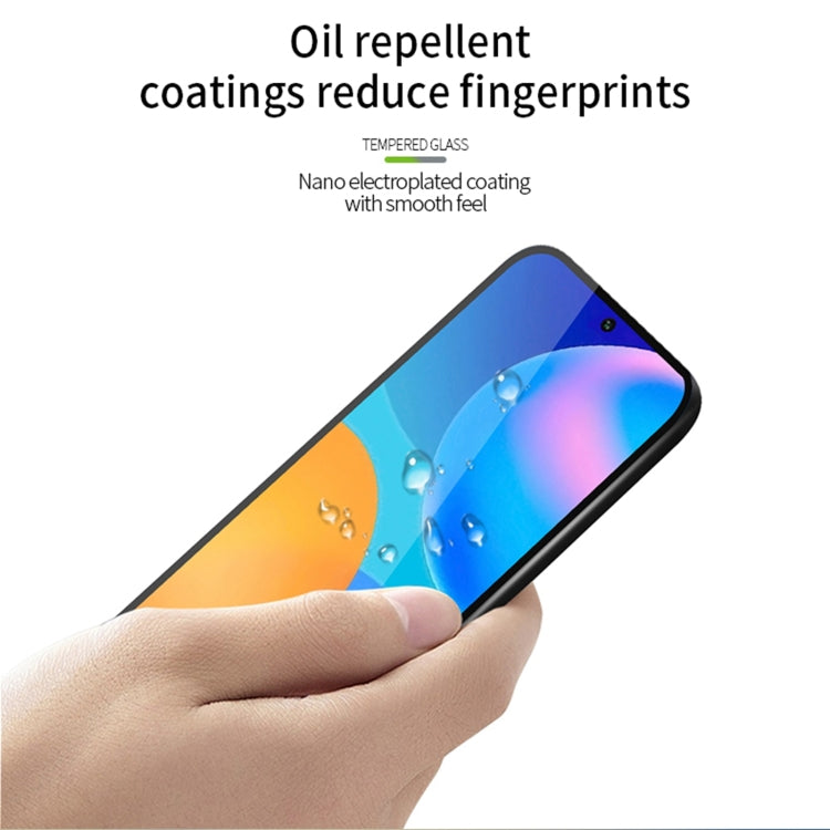 For Huawei Y7a 2020 MOFI 9H 2.5D Full Screen Tempered Glass Film(Black) - Huawei Tempered Glass by MOFI | Online Shopping South Africa | PMC TechLife | Buy Now Pay Later Mobicred