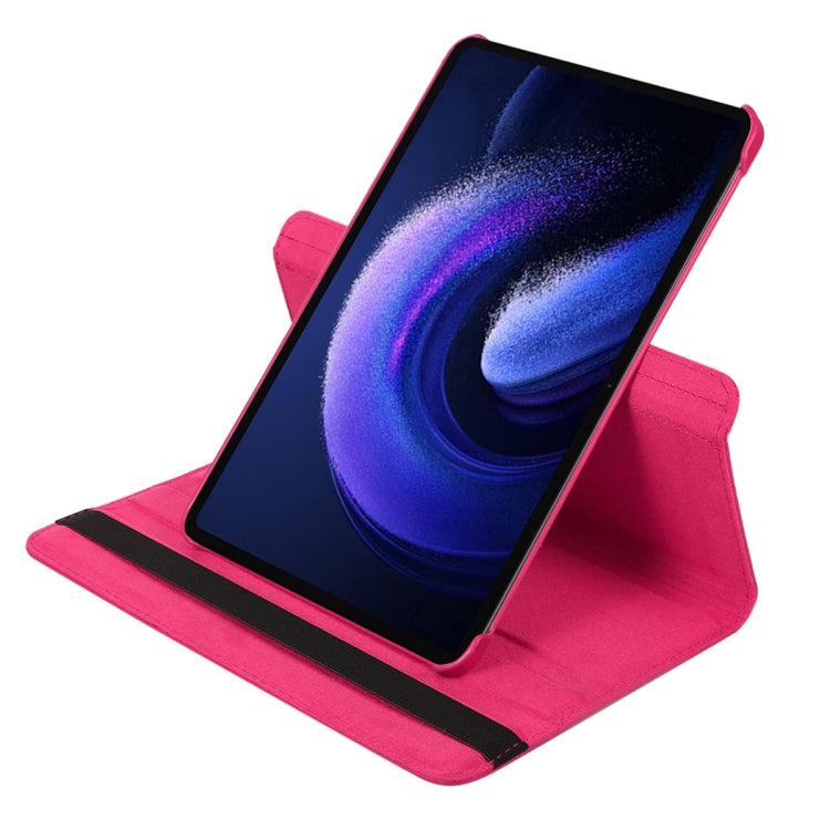 For Xiaomi Pad 6 / Pad 6 Pro ENKAY 360 Degree Rotation Stand Litchi Leather Smart Tablet Case(White)