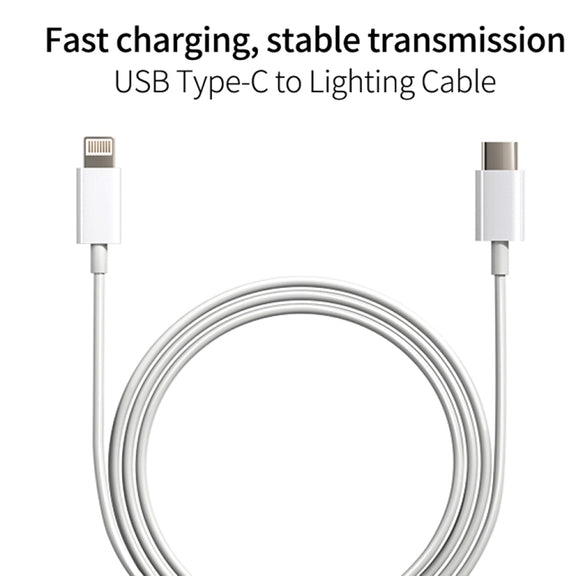 SDC-20W 2 in 1 PD 20W USB-C / Type-C Travel Charger + 3A PD3.0 USB-C / Type-C to 8 Pin Fast Charge Data Cable Set, Cable Length: 2m, US Plug