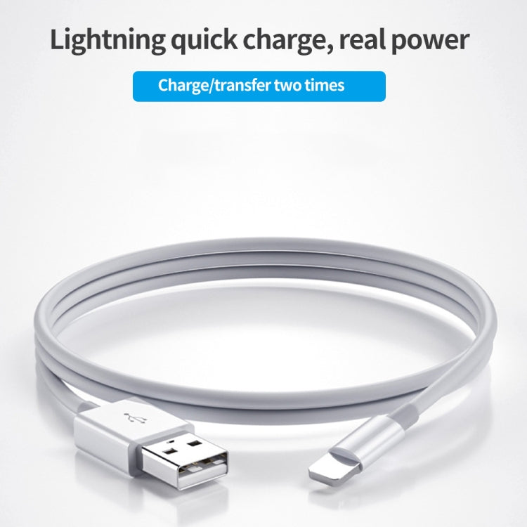 XJ-017 3A USB Male to 8 Pin Male Fast Charging Data Cable,  Length: 1m - Normal Style Cable by PMC Jewellery | Online Shopping South Africa | PMC Jewellery | Buy Now Pay Later Mobicred