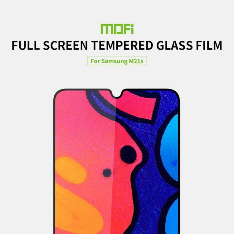 For Samsung Galaxy M21S MOFI 9H 2.5D Full Screen Tempered Glass Film(Black) - Galaxy Tempered Glass by MOFI | Online Shopping South Africa | PMC TechLife