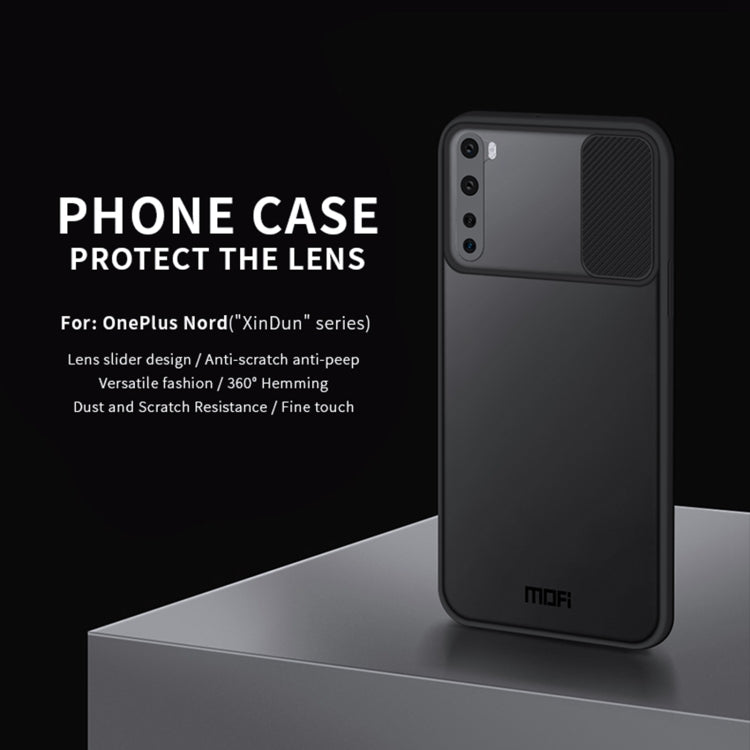 For OnePlus Nord MOFI Xing Dun Series Translucent Frosted PC + TPU Privacy Anti-glare Shockproof All-inclusive Protective Case(Green) - OnePlus Cases by MOFI | Online Shopping South Africa | PMC TechLife | Buy Now Pay Later Mobicred
