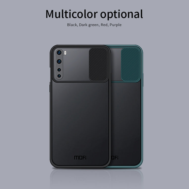 For OnePlus Nord MOFI Xing Dun Series Translucent Frosted PC + TPU Privacy Anti-glare Shockproof All-inclusive Protective Case(Green) - OnePlus Cases by MOFI | Online Shopping South Africa | PMC TechLife | Buy Now Pay Later Mobicred