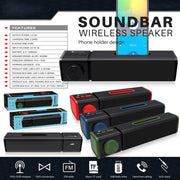 New Rixing NR4023 TWS Wireless Stereo Bluetooth Speaker, Support TF Card & MP3 & FM & Hands-free Call & 3.5mm AUX(Red)