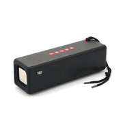 T&G TG271 TWS Subwoofer Bluetooth Speaker With Braided Rope, Support USB/AUX/TF Card/FM(Black)