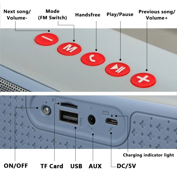 T&G TG271 TWS Subwoofer Bluetooth Speaker With Braided Rope, Support USB/AUX/TF Card/FM(Black) - free shipping - PMC Jewellery - Order now!