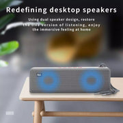T&G TG271 TWS Subwoofer Bluetooth Speaker With Braided Rope, Support USB/AUX/TF Card/FM(Green)