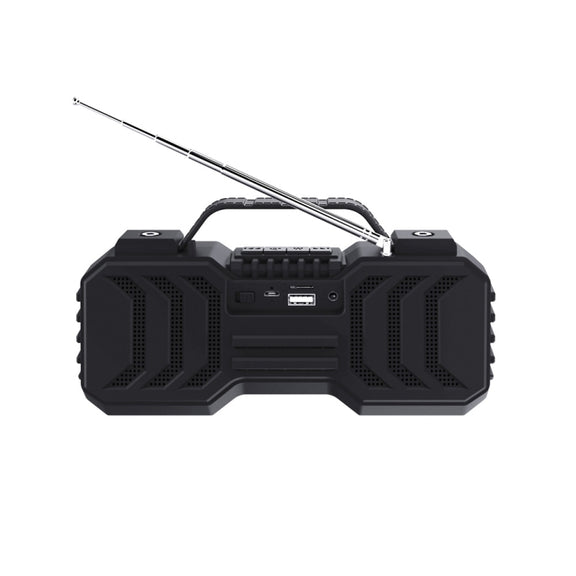 NewRixing NR-2029FMD TWS LED Flashlight Bluetooth Speaker, Support TF Card / FM / 3.5mm AUX / U Disk / Hands-free Calling(Qrange)
