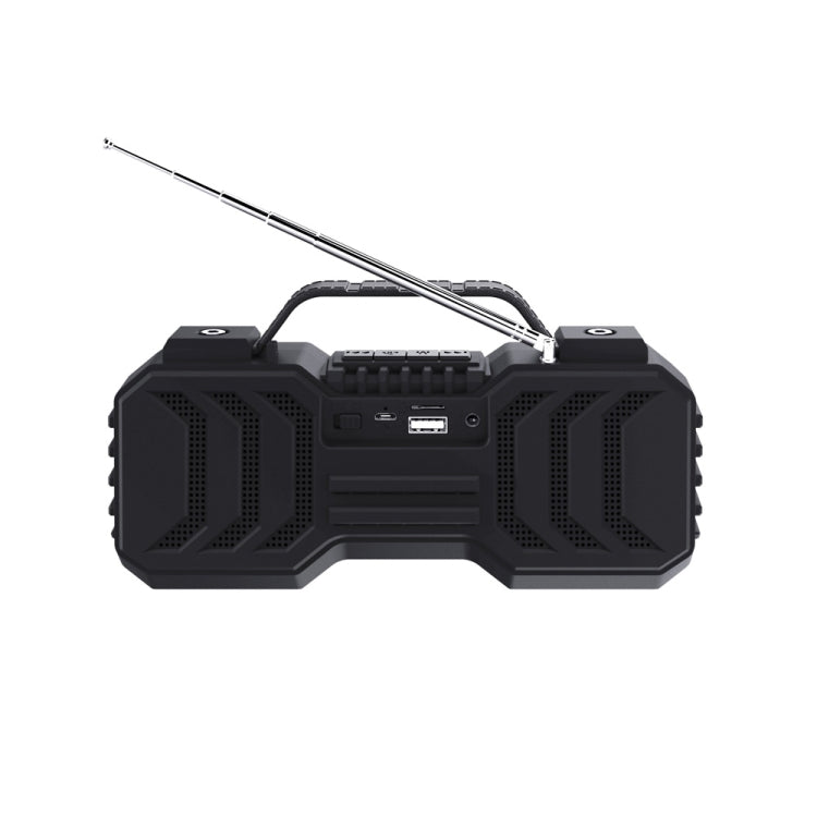 NewRixing NR-2029FMD TWS LED Flashlight Bluetooth Speaker, Support TF Card / FM / 3.5mm AUX / U Disk / Hands-free Calling(Qrange)