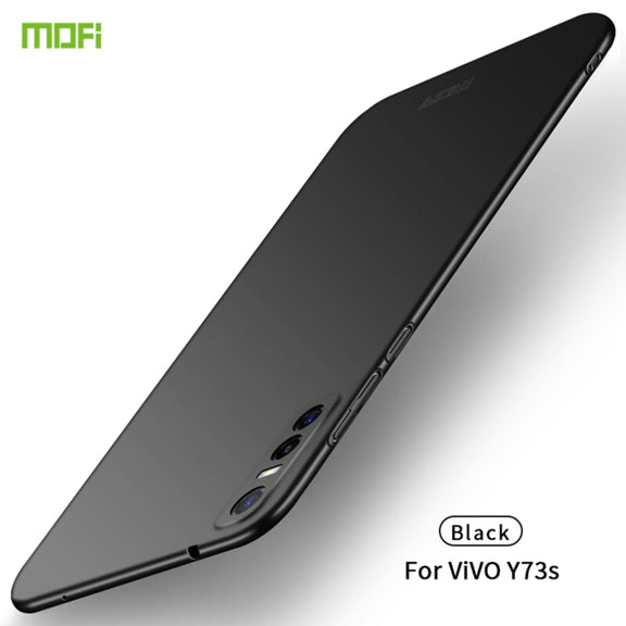 For vivo Y73s MOFI Frosted PC Ultra-thin Hard Case (Black)