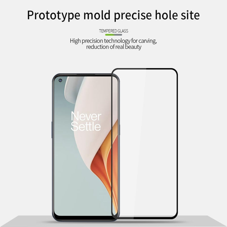 For OnePlus Nord N100 MOFI 9H 2.5D Full Screen Tempered Glass Film(Black) - OnePlus Tempered Glass by MOFI | Online Shopping South Africa | PMC TechLife