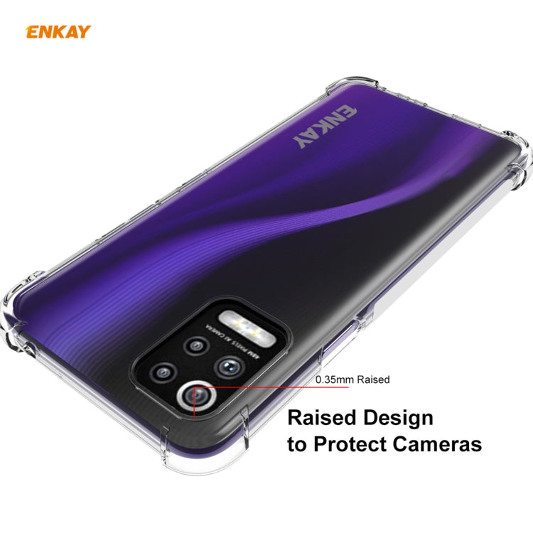 For LG K52 / Q52 / K62 / K62+ Hat-Prince ENKAY Clear TPU Shockproof Case Soft Anti-slip Cover
