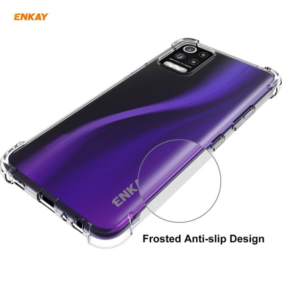 For LG K52 / Q52 / K62 / K62+ Hat-Prince ENKAY Clear TPU Shockproof Case Soft Anti-slip Cover