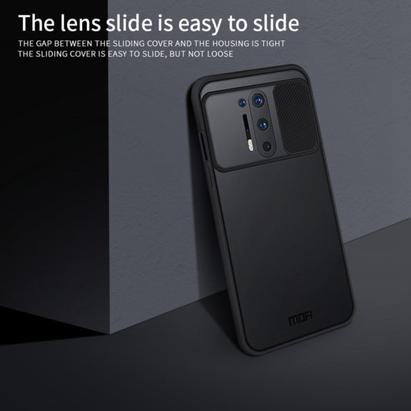 For OnePlus 8 Pro MOFI Xing Dun Series Translucent Frosted PC + TPU Privacy Anti-glare Shockproof All-inclusive Protective Case(Black)