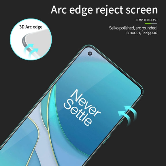 For OnePlus 8T MOFI 9H 3D Explosion-proof Curved Screen Tempered Glass Film