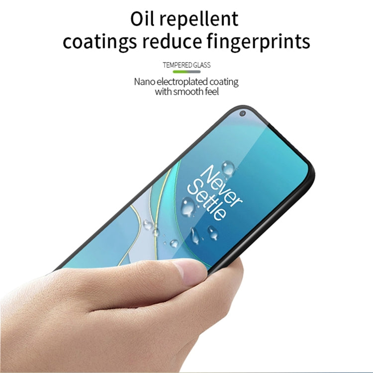 For OnePlus 8T MOFI 9H 3D Explosion-proof Curved Screen Tempered Glass Film