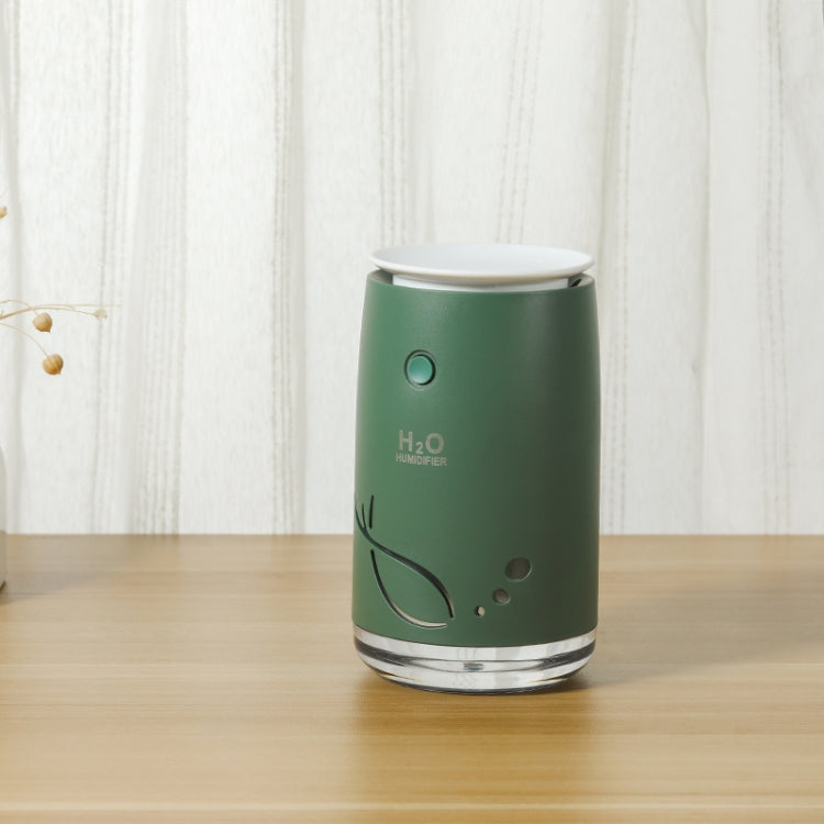 Concise Fish Pattern Mini Home Mute Bedroom Student Dormitory Office Portable USB Wireless Durable Humidifier(Green) - free shipping - PMC TechLife - Order now!