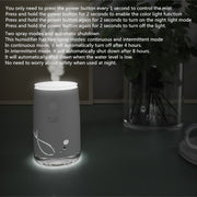 Concise Fish Pattern Mini Home Mute Bedroom Student Dormitory Office Portable USB Wireless Durable Humidifier(Green)