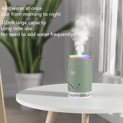 Concise Fish Pattern Mini Home Mute Bedroom Student Dormitory Office Portable USB Wireless Durable Humidifier(Red)