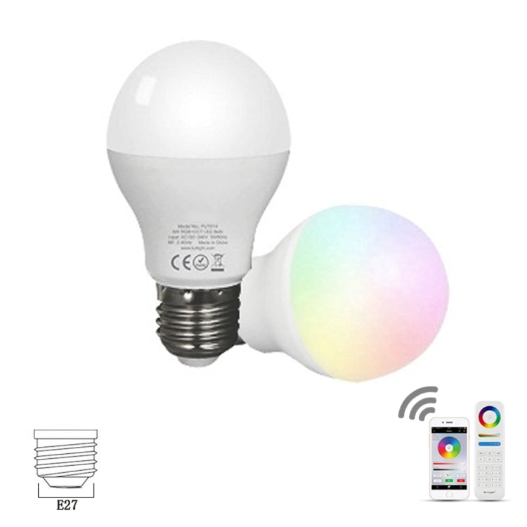 FUT014 E26 / E27 6W RGB + CCT Led Bulb Smart Phone APP WIFI LED Light White Warm Light Dimmable - Smart Light Bulbs by PMC TechLife | Online Shopping South Africa | PMC TechLife | Buy Now Pay Later Mobicred