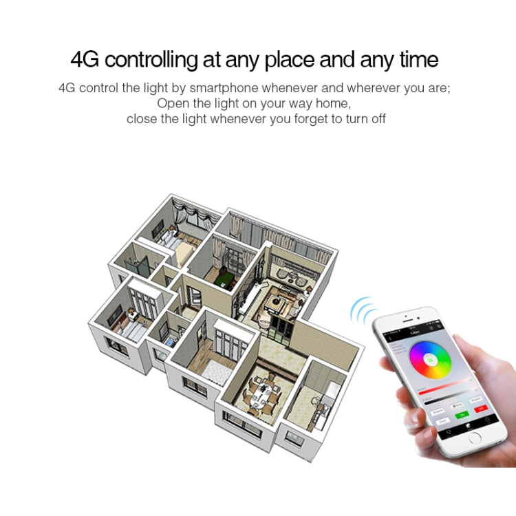 FUT012 E27 9W RGB + CCT LED Bulb Light 100V-240V Full Color Remote Control Smart Bulb WiFi 2.4G Wireless - Smart Light Bulbs by PMC TechLife | Online Shopping South Africa | PMC TechLife | Buy Now Pay Later Mobicred