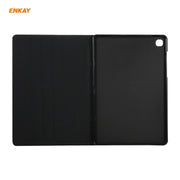 For Samsung Galaxy Tab A7 10.4 T500 / T505 2020 / 2022 ENKAY Horizontal Flip PU Leather + TPU Smart Case with Holder & Sleep / Wake-up Function(Dark Blue)