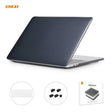 ENKAY 3 in 1 Crystal Laptop Protective Case + EU Version TPU Keyboard Film + Anti-dust Plugs Set for MacBook Pro 13.3 inch A1706 / A1989 / A2159 (with Touch Bar)(Black) - free shipping - PMC Jewellery - Order now!