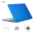 ENKAY 3 in 1 Matte Laptop Protective Case + US Version TPU Keyboard Film + Anti-dust Plugs Set for MacBook Pro 13.3 inch A1706 / A1989 / A2159 (with Touch Bar)(Dark Blue) - MacBook Pro Cases by ENKAY | Online Shopping South Africa | PMC Jewellery | Buy Now Pay Later Mobicred