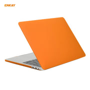 ENKAY 3 in 1 Matte Laptop Protective Case + US Version TPU Keyboard Film + Anti-dust Plugs Set for MacBook Pro 13.3 inch A1708 (without Touch Bar)(Orange)