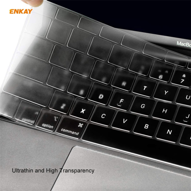 ENKAY 3 in 1 Matte Laptop Protective Case + US Version TPU Keyboard Film + Anti-dust Plugs Set for MacBook Pro 13.3 inch A1708 (without Touch Bar)(Grey)