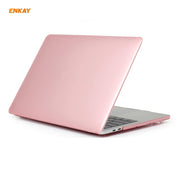 ENKAY 3 in 1 Crystal Laptop Protective Case + US Version TPU Keyboard Film + Anti-dust Plugs Set for MacBook Pro 15.4 inch A1707 & A1990 (with Touch Bar)(Pink)