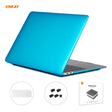 ENKAY 3 in 1 Crystal Laptop Protective Case + US Version TPU Keyboard Film + Anti-dust Plugs Set for MacBook Air 13.3 inch A1932 (2018)(Light Blue) - free shipping - PMC Jewellery - Order now!