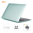 For MacBook Air 13.3 inch A1932 2018 ENKAY 3 in 1 Crystal Laptop Protective Case and EU Version TPU Keyboard Film and Anti-dust Plugs Set(Green) - free shipping - PMC Jewellery - Order now!
