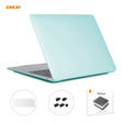 ENKAY 3 in 1 Matte Laptop Protective Case + EU Version TPU Keyboard Film + Anti-dust Plugs Set for MacBook Air 13.3 inch A1932 (2018)(Green) - MacBook Air Cases by ENKAY | Online Shopping South Africa | PMC Jewellery | Buy Now Pay Later Mobicred