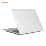 ENKAY 3 in 1 Matte Laptop Protective Case + US Version TPU Keyboard Film + Anti-dust Plugs Set for MacBook Air 13.3 inch A2179 & A2337 (2020)(White)