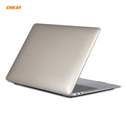 For MacBook Air 13.3 inch A2179 & A2337 2020 ENKAY 3 in 1 Crystal Laptop Protective Case + US Version TPU Keyboard Film + Anti-dust Plugs Set(Grey)