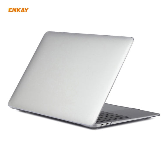 For MacBook Air 13.3 inch A2179 & A2337 2020 ENKAY 3 in 1 Crystal Laptop Protective Case + US Version TPU Keyboard Film + Anti-dust Plugs Set(Transparent)