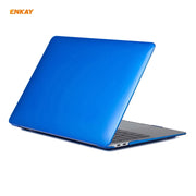 For MacBook Air 13.3 inch A2179 & A2337 2020 ENKAY 3 in 1 Crystal Laptop Protective Case + EU Version TPU Keyboard Film + Anti-dust Plugs Set(Dark Blue)