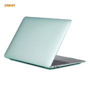 For MacBook Air 13.3 inch A2179 & A2337 2020 ENKAY 3 in 1 Crystal Laptop Protective Case + EU Version TPU Keyboard Film + Anti-dust Plugs Set(Green)